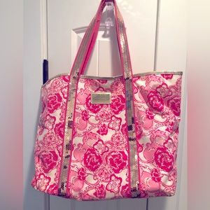 Lilly Pulitzer Phi Mu Sequin Tote Bag